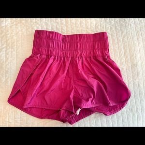 fuschia free people way home shorts
